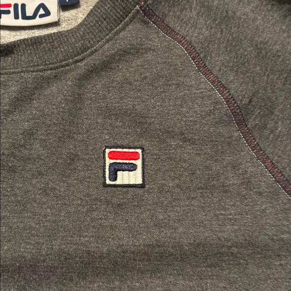 Fila Gray Crewneck Sweater Athletic Style - Picture 3 of 12